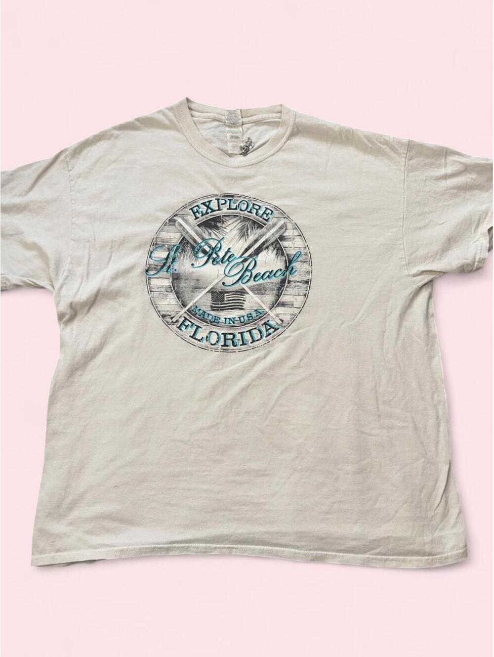 Explore Pali Beach Paddle Graphic T-Shirt — Size XL - 0458
